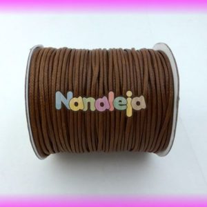 Algodón encerado 2mm marrón medio