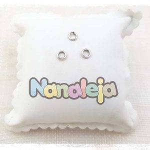 Arandela con baño de plata vieja 1,2X6mm