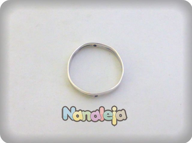 Aro de zamak 30mm con dos agujeros