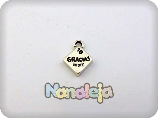 Charm goma de borrar zamak 19X15mm