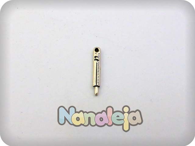 Charm termómetro zamak 22X3mm