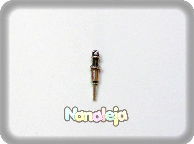 Charm jeringa zamak 22X5mm