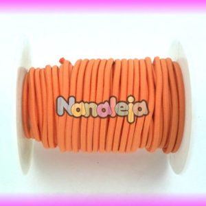 Goma elástica 2,5mm naranja (precio por metro)