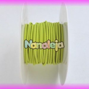Goma elástica redonda 2mm verde lima (precio del metro)