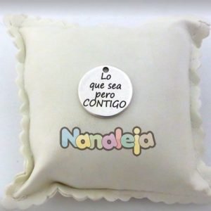 Grabado laser en medalla 23mm texto hasta 5 palabras de zamak