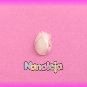 Resina para pegar ovalada blanco 14X10mm