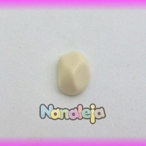 Resina para pegar ovalada marfil 14X10mm
