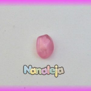 Resina para pegar ovalada rosa 14X10mm