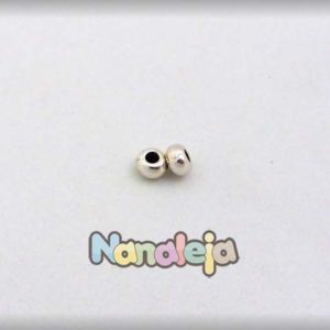Bola chata 5X2mm zamak plata vieja interior 2mm