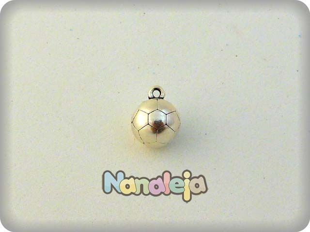 Colgante balón de futbol pequeño zamak