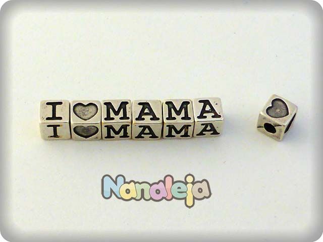 Conjunto cubos I love mamá zamak