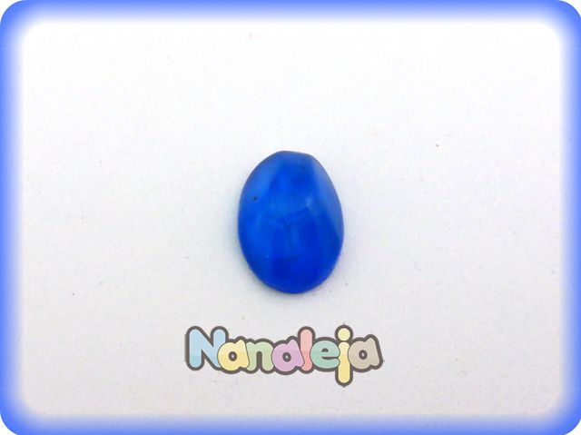 Resina para pegar oval azul 18X13mm